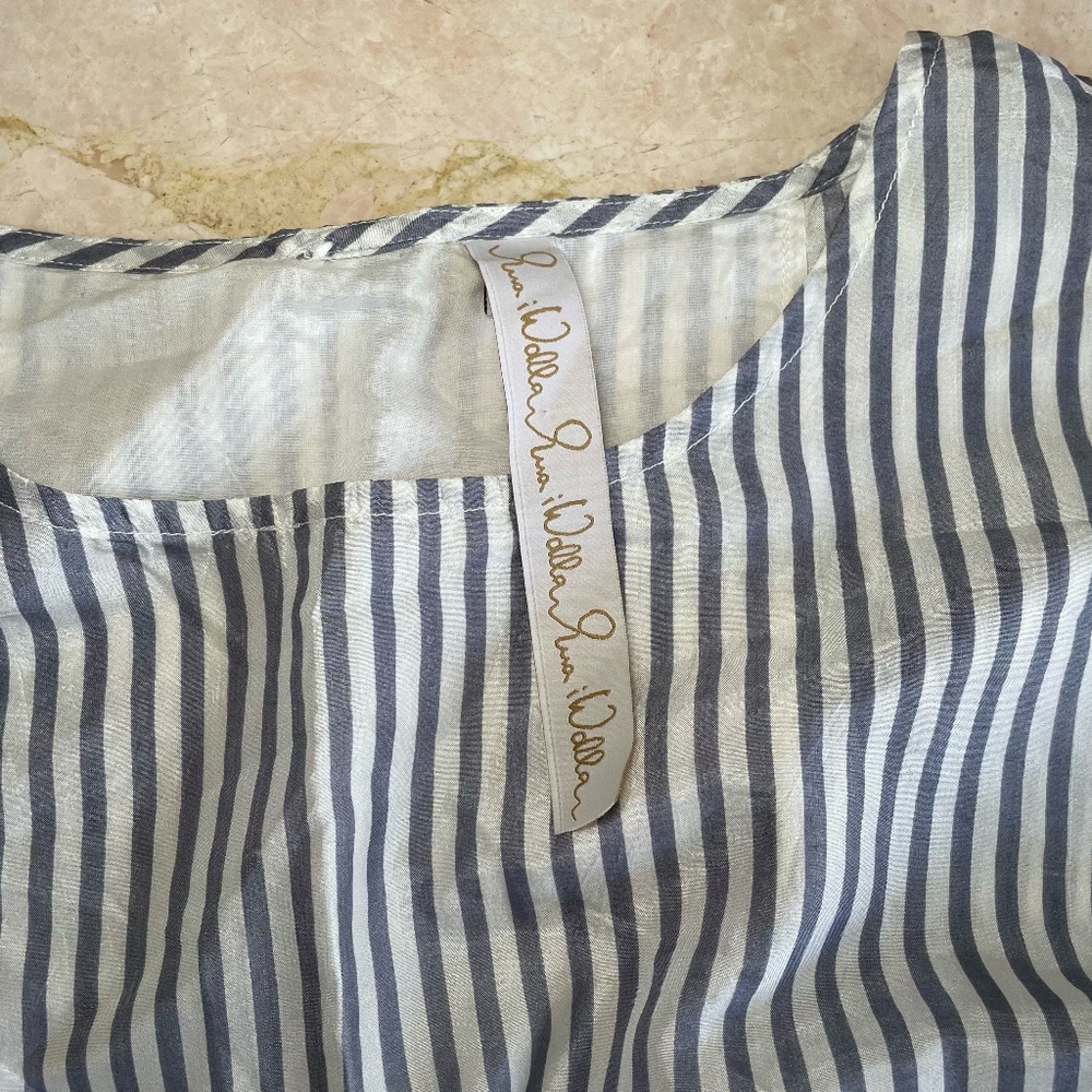 Ewa I Walla  Coastal Flowy Stripped Blouse - Picture 4 of 7